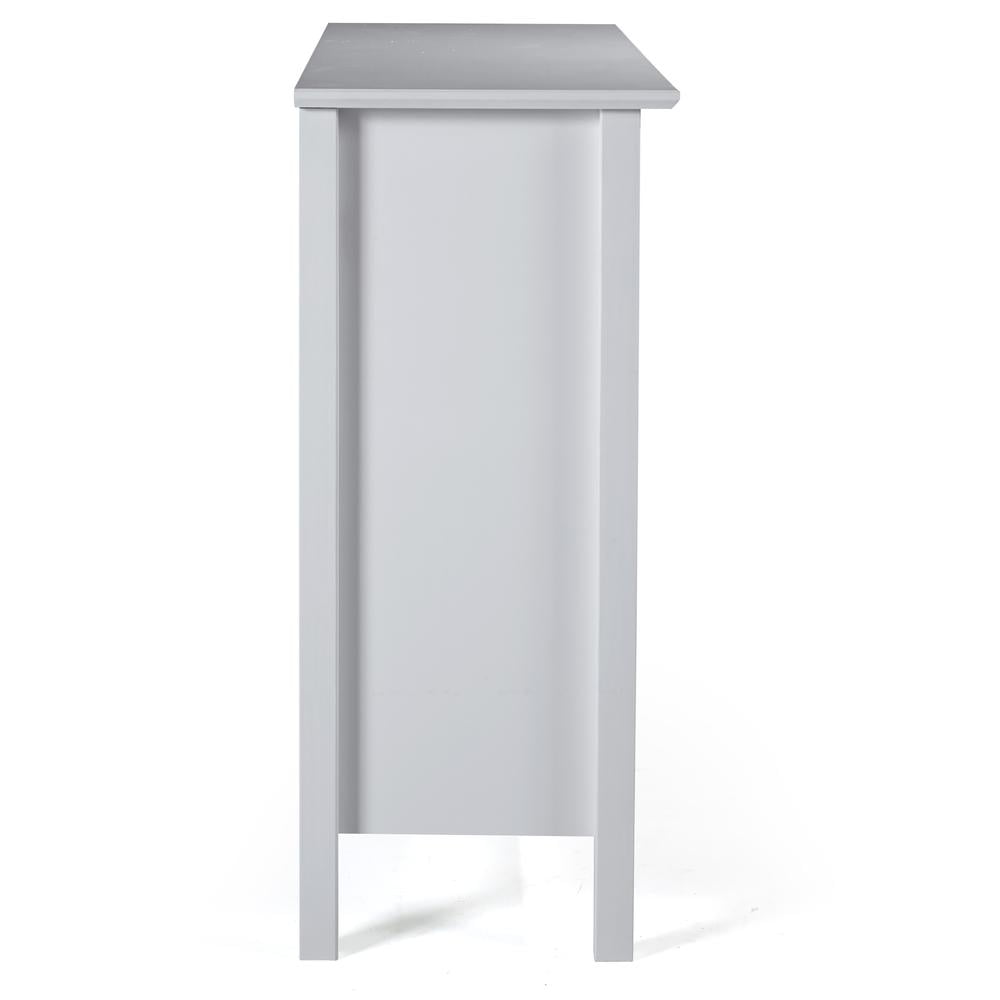 Alaterre Simplicity Kids Under Window Bookcase, Dove Gray