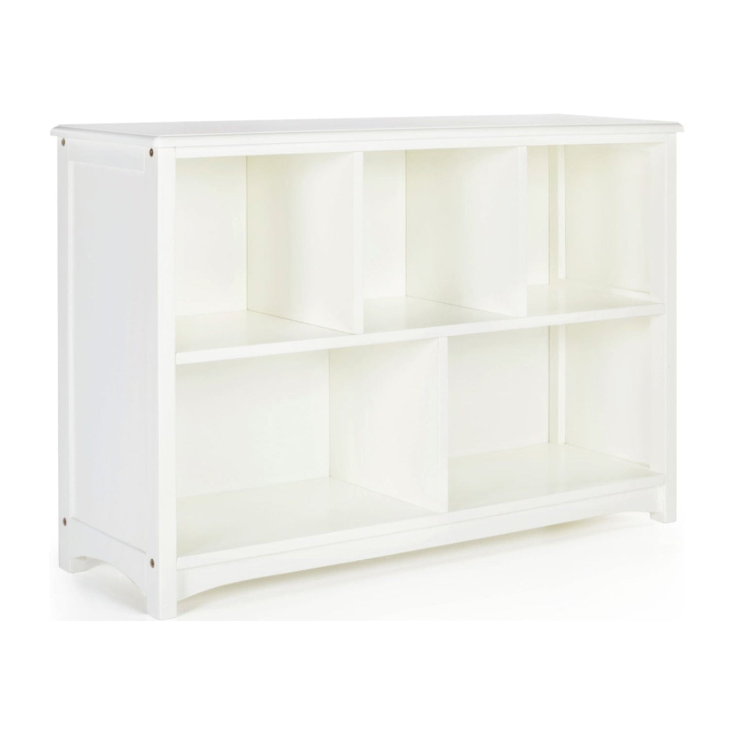 Guidecraft Kids' Classic Bookshelf - White: Children's Wood Playroom Shelving Bookcase for Toys, Cube Organizer and Cubby Storage
