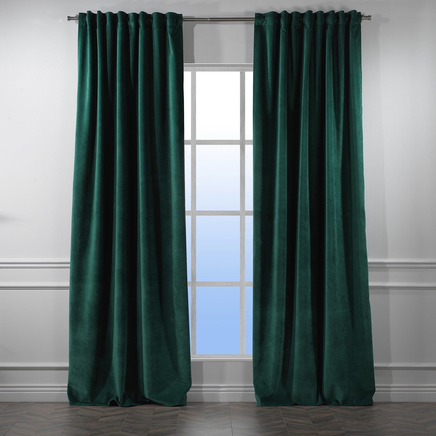 3S Brother's Solid Luxury Matte Velvet Soft Curtains Set of 2 Panels Hanging Back Tap & Rod Pocket Home D¨¦cor Bedroom Kitchen Office Windows Room Darkering ( Admiral-Berry-52in x120in )
