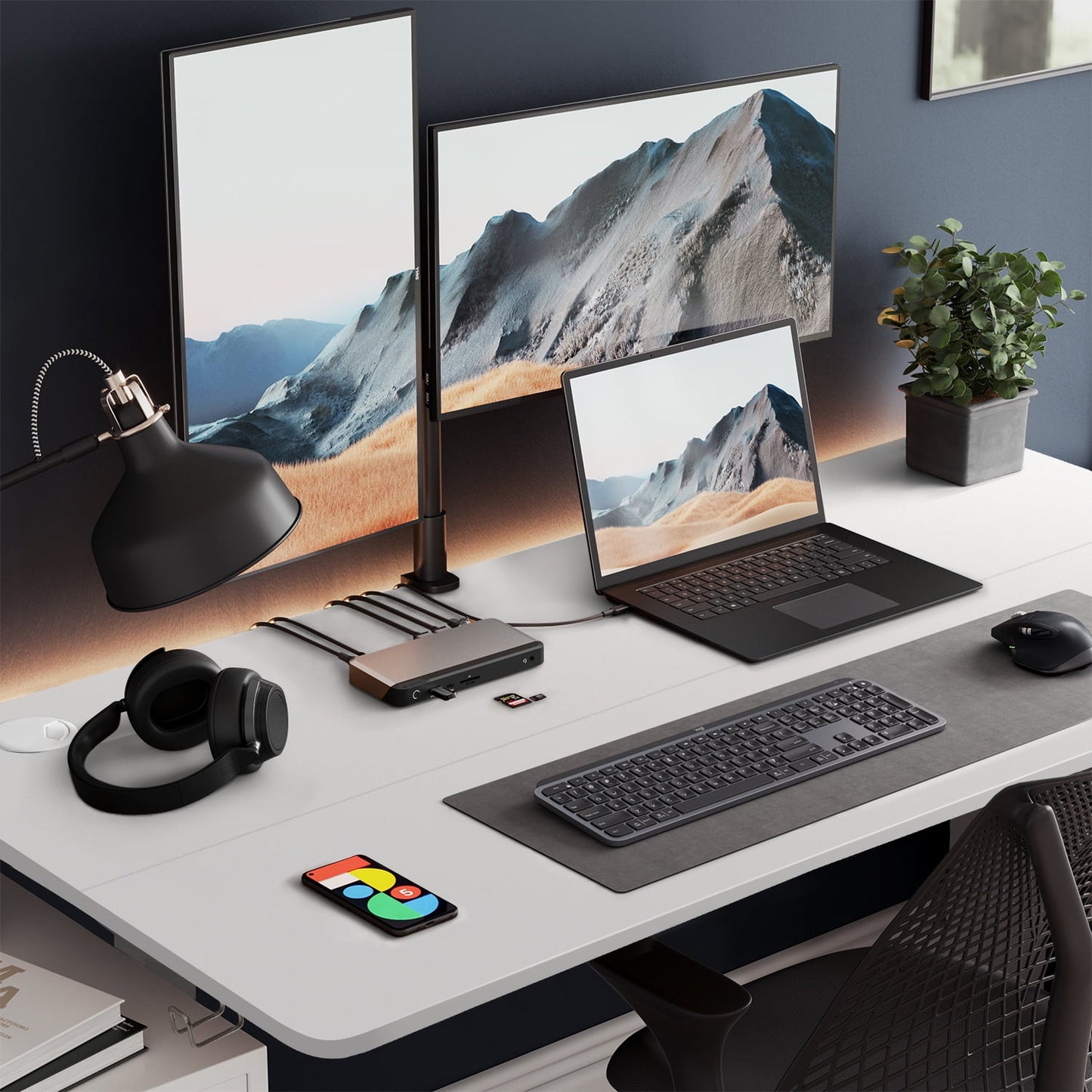 Homall 40in ¡Á 24in Electric Height Adjustable Standing Desk Home Office Computer Desk Memory Preset with T-Shaped Metal Bracket, White