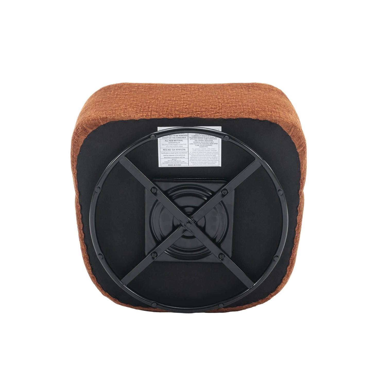 30in Wide Chenille Upholstered Swivel Accent Chair Boucle Swivel Barrel Chair