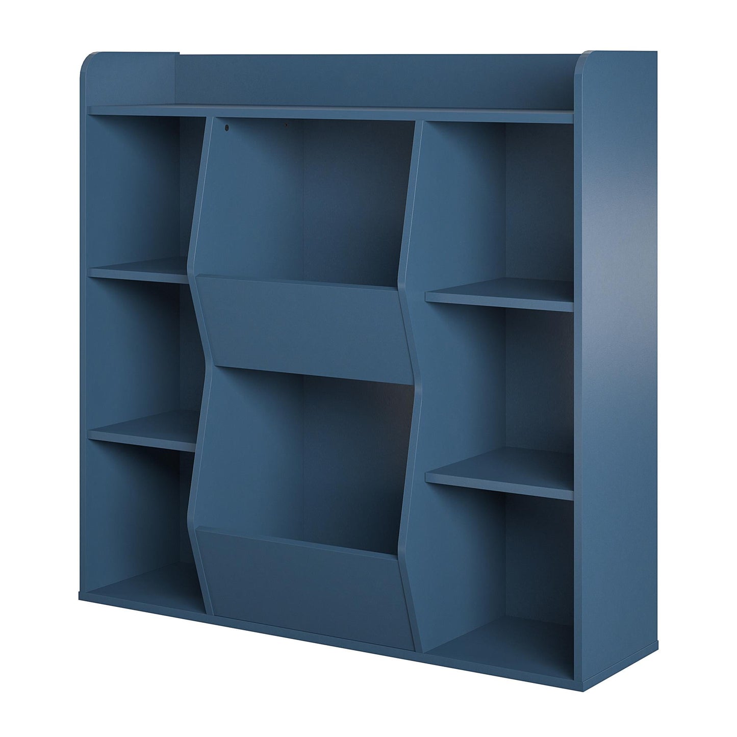 Ameriwood Home Charli Kids Large Toy Storage Bookcase, Navy