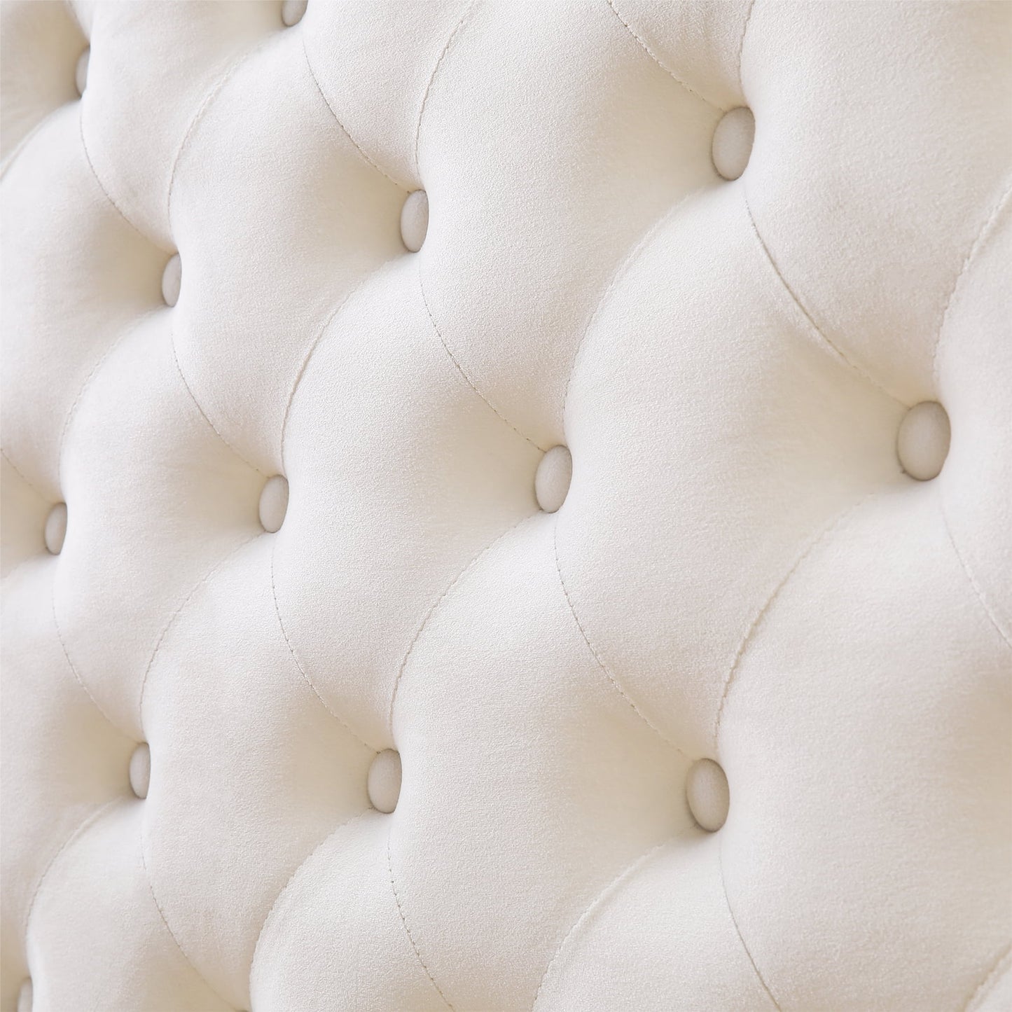 Homfa Queen Size LED Bed Frame with Outlets and USB Ports, Modern Storage Platform Bed with Velvet Fabric Button Tufted Upholstered Headboard, Beige