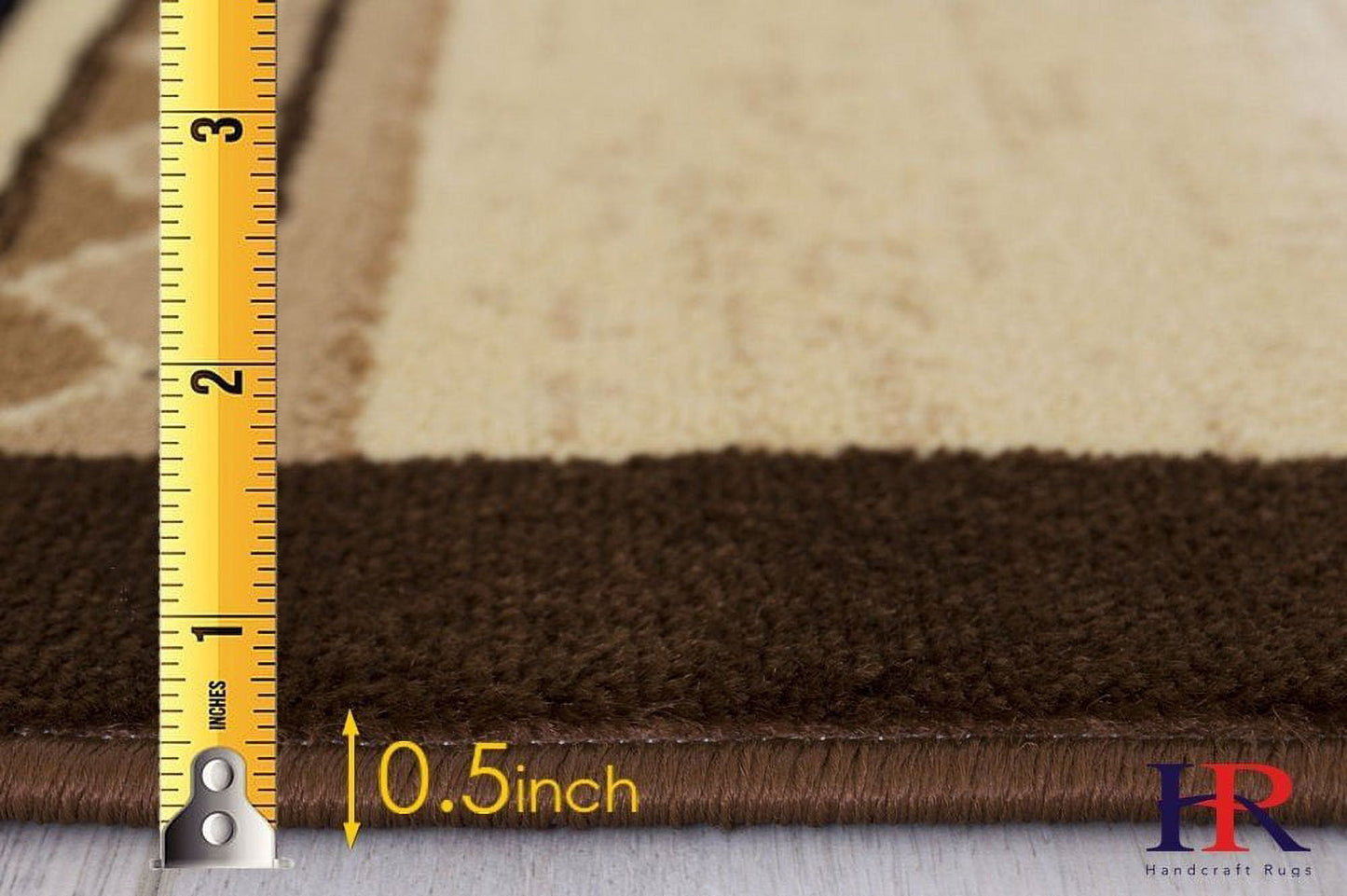 Handcraft Rugs Cabin Rug Lodge, Cabin Nature and Animals Area Rug Modern Southwestern Design Cabin Area Rug Abstract, Chocolate Brown/BeigeCowboy/Horse 5x7 feet