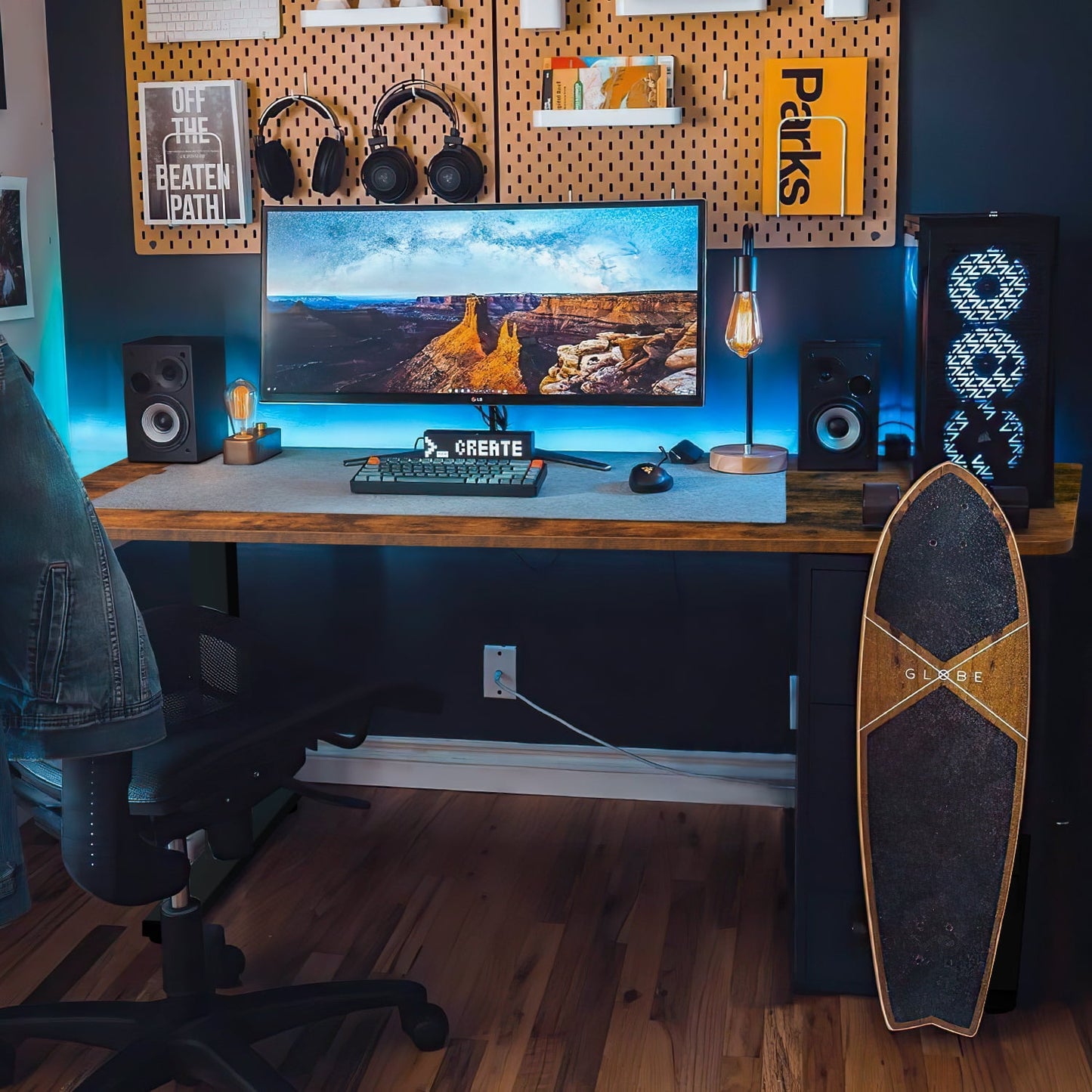 Homall 55in ¡Á 24in Electric Height Adjustable Standing Desk Home Office Computer Desk Memory Preset with T-Shaped Metal Bracket, Brown