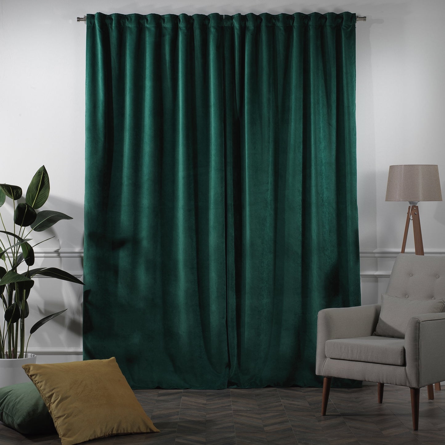 3S Brother's Solid Luxury Matte Velvet Soft Curtains Set of 2 Panels Hanging Back Tap & Rod Pocket Home D¨¦cor Bedroom Kitchen Office Windows Room Darkering ( Admiral-Berry-52in x120in )