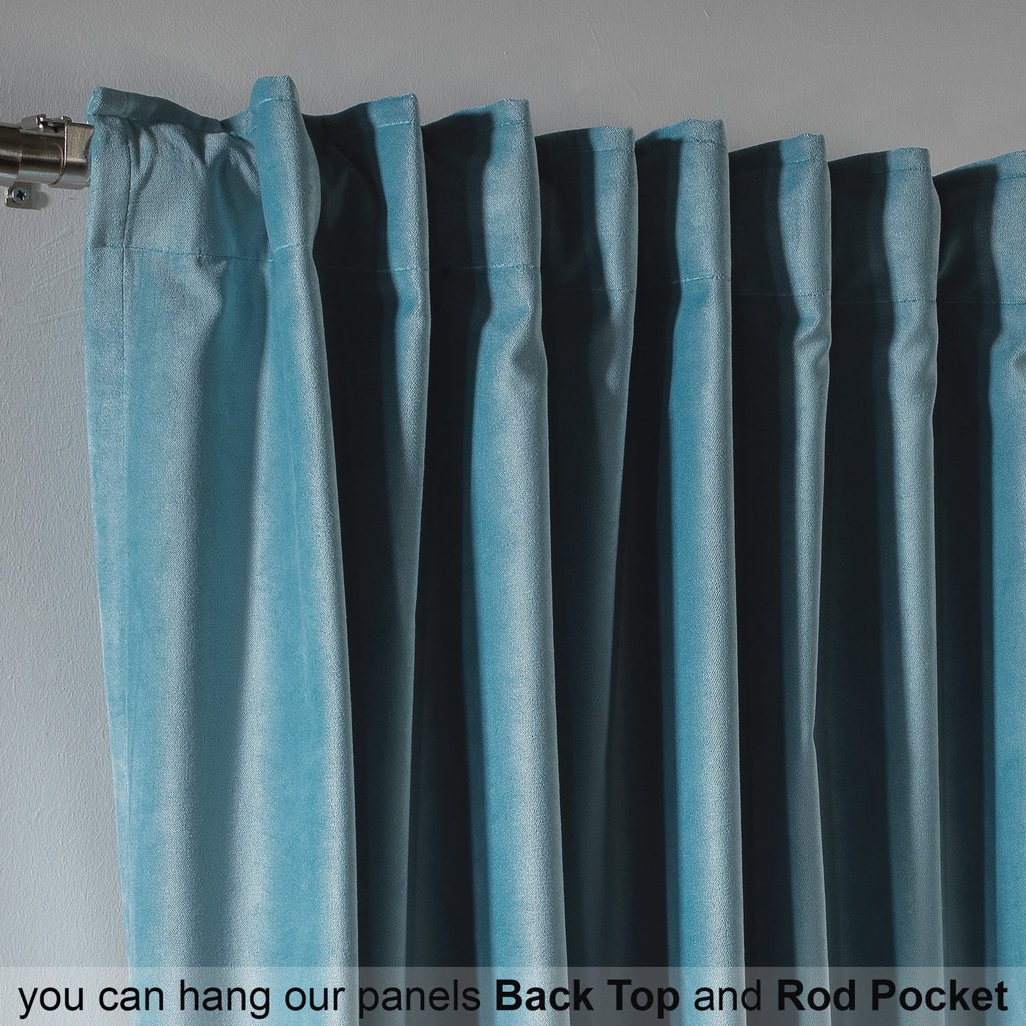 3S Brother's Solid Luxury Matte Velvet Soft Curtains Set of 2 Panels Hanging Back Tap & Rod Pocket Home D¨¦cor Bedroom Kitchen Office Windows Room Darkering ( Admiral-Berry-52in x120in )