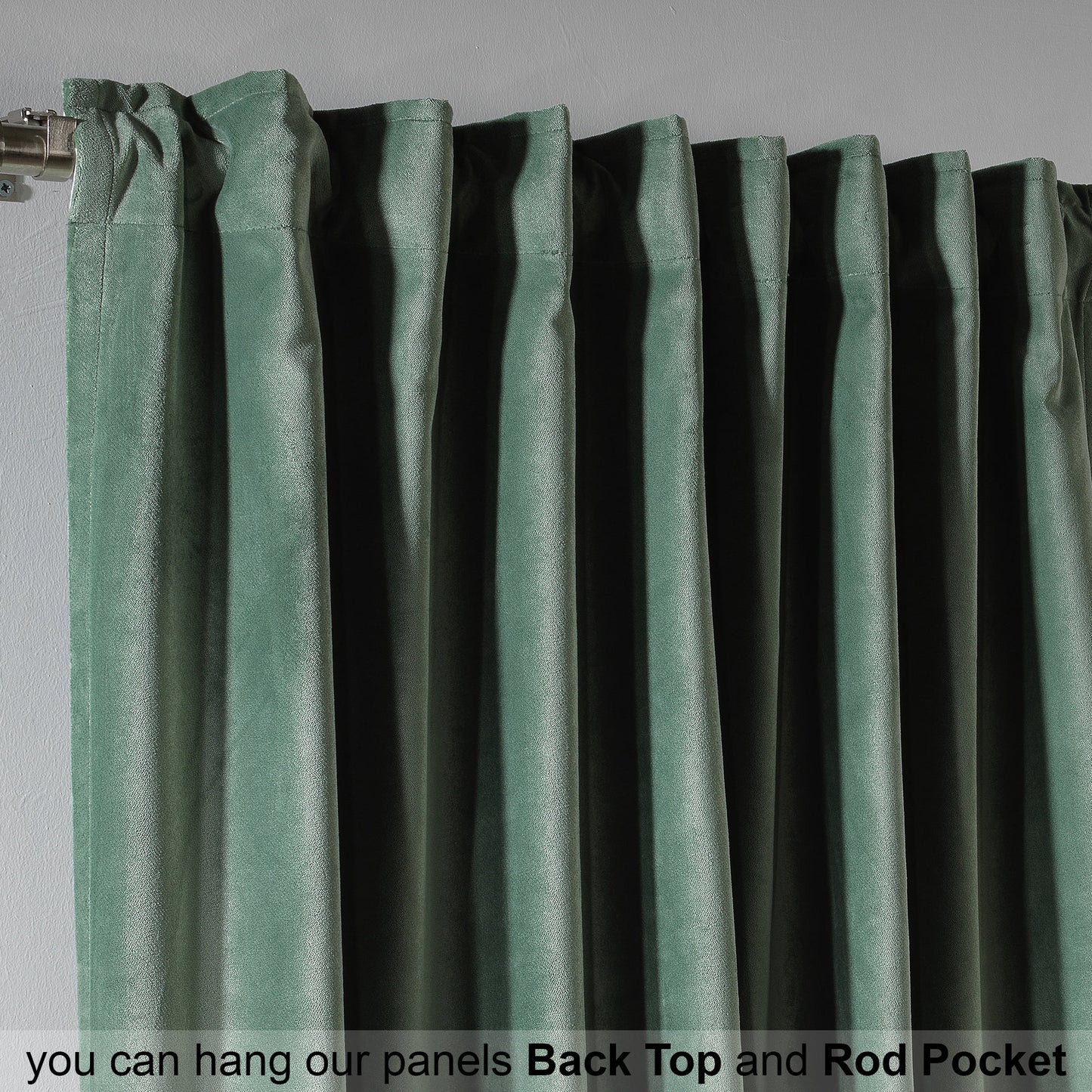 3S Brother's Solid Luxury Matte Velvet Soft Curtains Set of 2 Panels Hanging Back Tap & Rod Pocket Home D¨¦cor Bedroom Kitchen Office Windows Room Darkering ( Admiral-Berry-52in x120in )