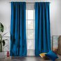 3S Brother's Solid Luxury Matte Velvet Soft Curtains Set of 2 Panels Hanging Back Tap & Rod Pocket Home D¨¦cor Bedroom Kitchen Office Windows Room Darkering ( Admiral-Berry-52in x120in )