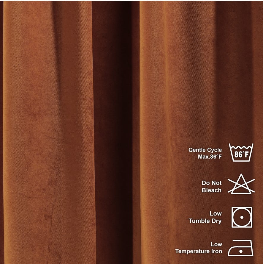 3S Brother's Solid Luxury Matte Velvet Soft Curtains Set of 2 Panels Hanging Back Tap & Rod Pocket Home D¨¦cor Bedroom Kitchen Office Windows Room Darkering ( Admiral-Berry-52in x120in )