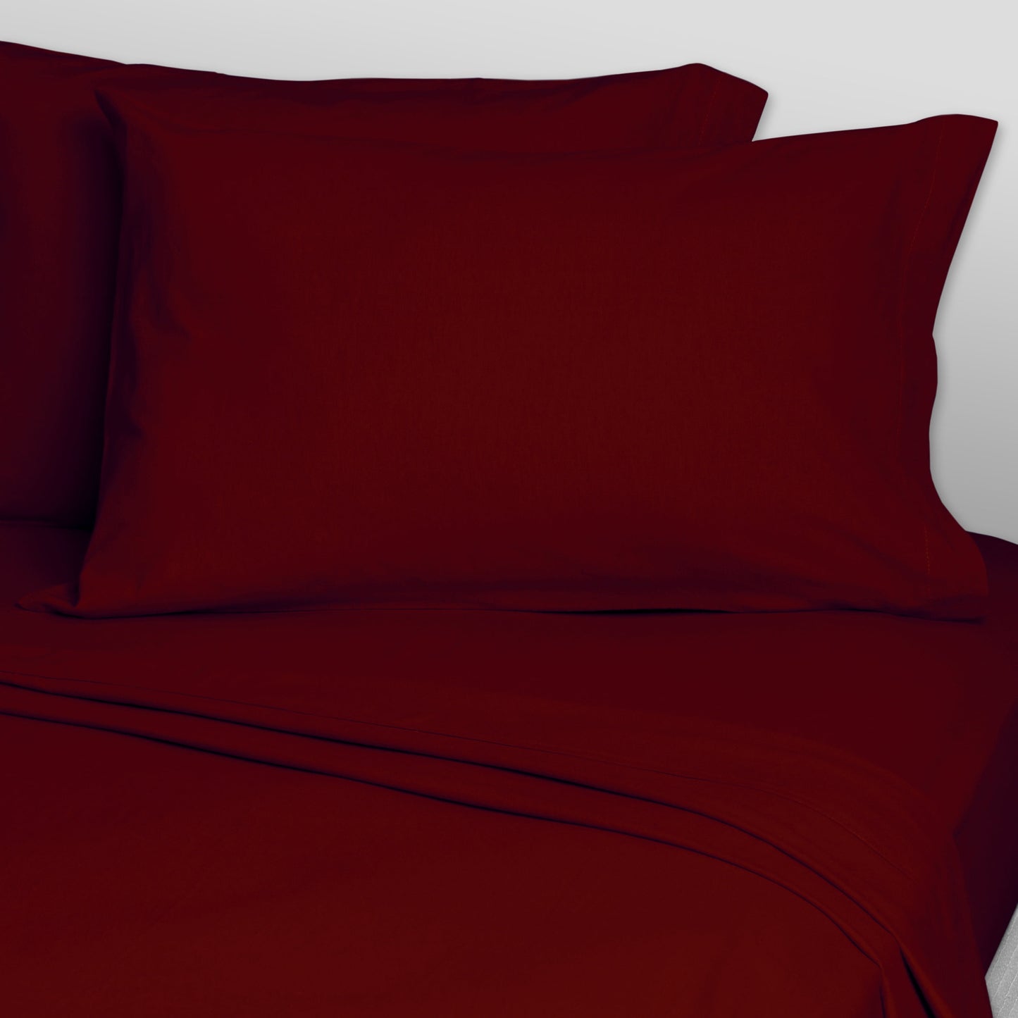InnoMax Luxury Flannel Sheet Set Super Single Solid (Burgundy)