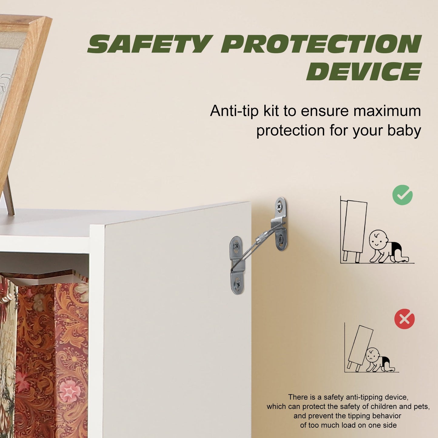 Haverchair Kids Bookshelf and Toy Storage Organizer, 3 Tier 8-Section Storage Daycare Shelf for Playroom, Children 3-Tier Open Wooden Display Book Shelf Organizer for Playroom, Classroom