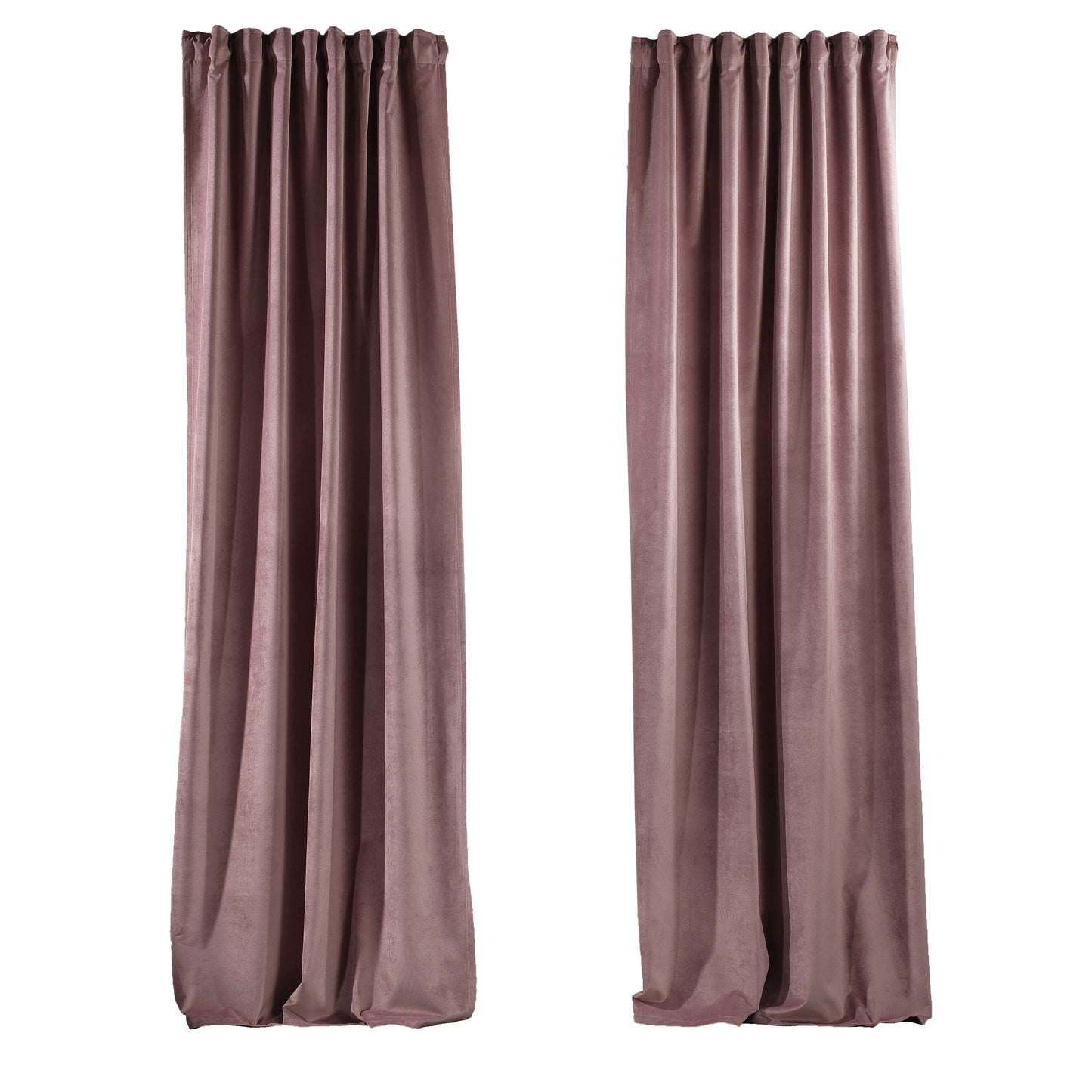 3S Brother's Solid Luxury Matte Velvet Soft Curtains Set of 2 Panels Hanging Back Tap & Rod Pocket Home D¨¦cor Bedroom Kitchen Office Windows Room Darkering ( Admiral-Berry-52in x120in )