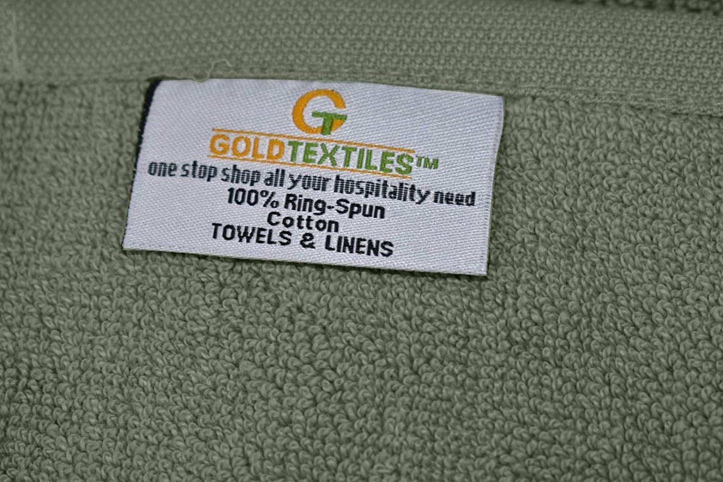 Gold Textiles 100% Cotton Washcloth 120 Pack 13x13 inches Sage Green Ultra Soft, Highly Absorbent